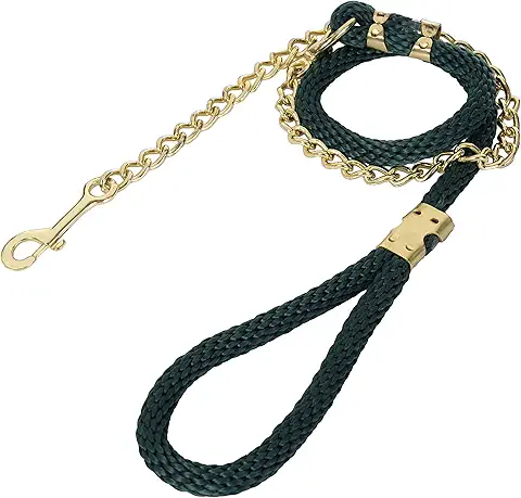 Rope Leash With Metal Chain