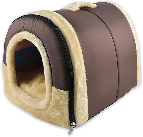 AMICA Igloo Dog House, Portable Cat Igloo Bed