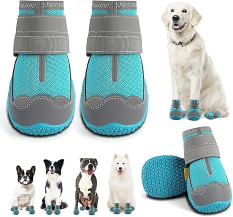 KUTKUT Dog Boots for Hardwood Floor 