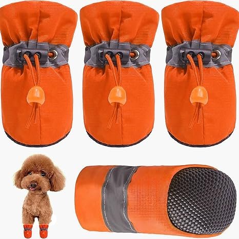 KUTKUT - Dog Boots Paw Protector for Hot Pavement Pack