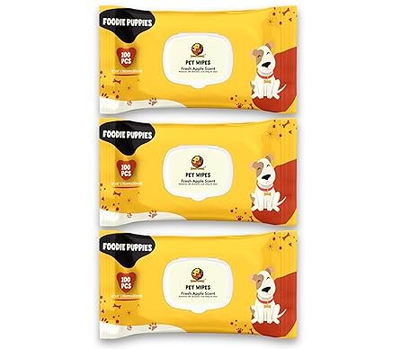 Foodie Puppies Pet Anti-Bacterial 300 Wet Wipes